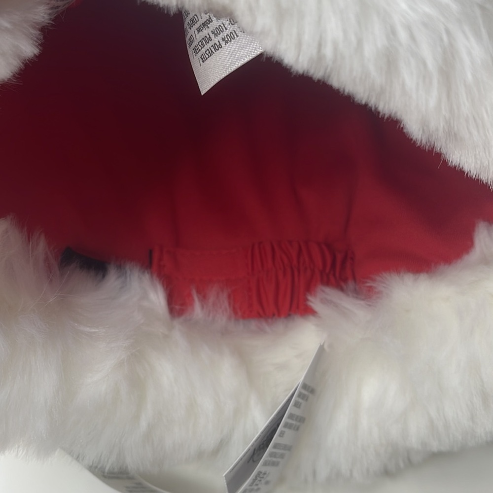 One Size Disney Parks Mickey Mouse Ears Quilted Santa Hat Christmas Holiday NEW! - Picture 10 of 13